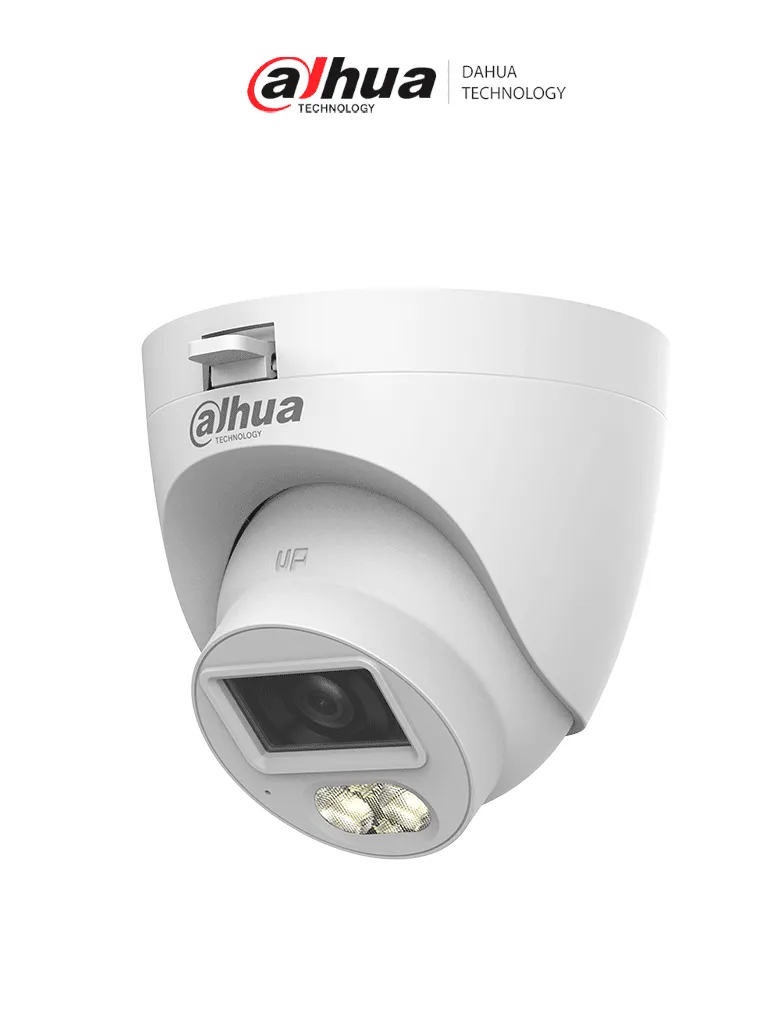 [CAM008-023] AF50-06 DAHUA Cámara 5mp Domo PVC /Iluminación Dual Inteligente+FullColor/ Lente 2.8 mm/ 106° Apertura/ 30 mts IR y Luz Visible/Micrófono Integrado/ IP67/ Soporta: CVI/CVBS/AHD/TVI | DH-HAC-HDW1500CLQN-IL-A-S3-DIP