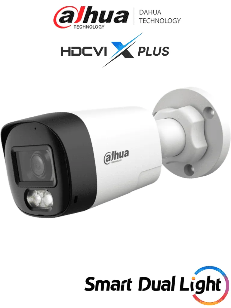 [CAM010-68] AF40-07 DAHUA Cámara 2mp Bala PVC/ Audio Bidireccional/ Iluminación Dual Inteligente Hasta 30m/ Lente 2.8mm Apertura de 111°/ DH-HAC-HFW1200RL-IL-T