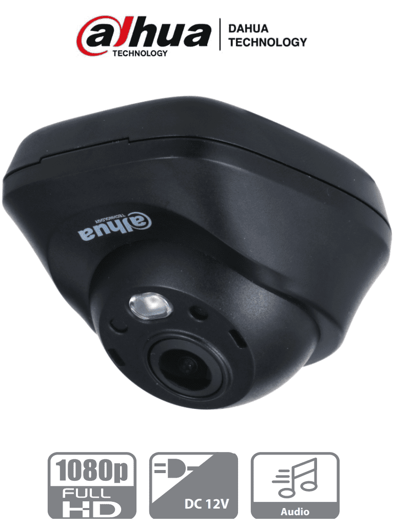 [CAM013-10] AF35-05 DAHUA Cámara 2mp Mini domo PVC / Lente de 2.1mm/ Gran Angular / 132° Apertura/ Micrófono Integrado/ IR 3 Metros/ Soporta CVI/CVBS/AHD/TVI | HAC-HDW3200LN ACT