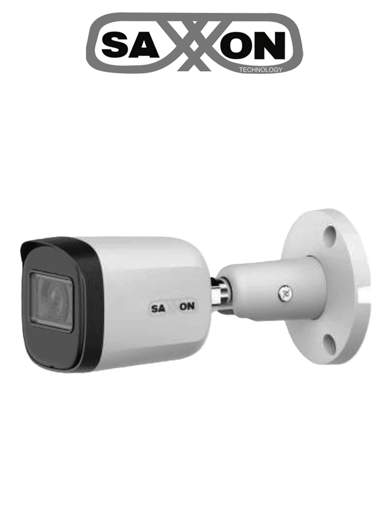 [CAM020-002] AH50-02 SAXXON Cámara 2mp Bala 1080P Metal / Lente 2.8 mm / Apertura Hasta 100°/ Iluminación IR Inteligente Hasta 30m/ Exterior IP67 | SUA-HAC-B20M-0280B