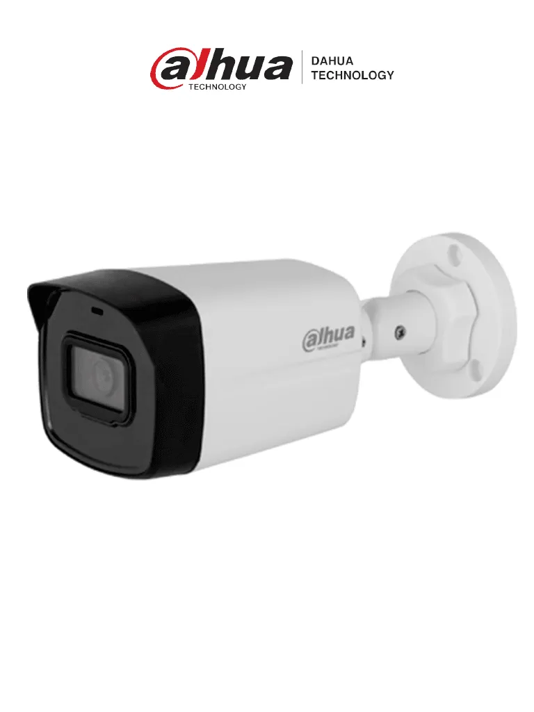 AG20-01 DAHUA - Camara IP 2mp Bala, lente 2.8 mm, 99° de visión, IR 30 m, IP67 y PoE. Incluye DWDR, 3D NR, HLC, BLC y compresión H.265+ para videovigilancia eficiente | IPC-B1E20
