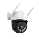 AB00-04 Cámara WiFi 4 megapíxeles, PT, FullColor, audio bidireccional, seguimiento de personas, exterior, App Icsee, ONVIF, nube, Primetechs