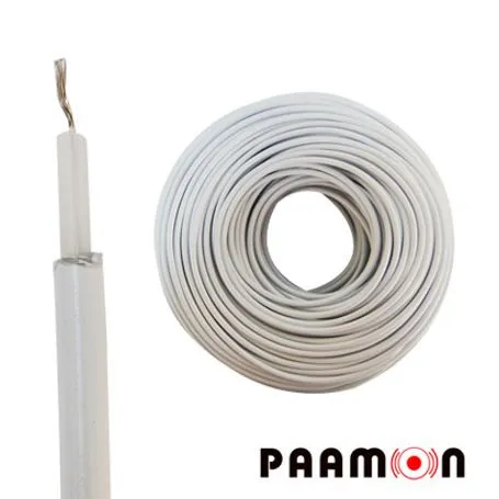 PA10-05 Cable doble aislado de alto voltaje,  x metro, para cercas electrificadas, calibre 16, anti-oxidable