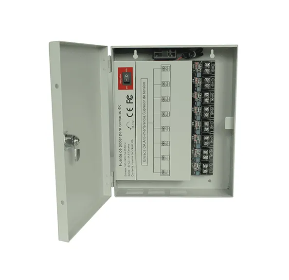 [FTE000-145] BA20-12 SAXXON - Fuente de Poder Profesional de 11V a 15V/ 13 Amperes/ Para 8 Camaras Hasta 4k/ 1.6 Amperes por Canal/ PSU1213D8H (SOBRE PEDIDO