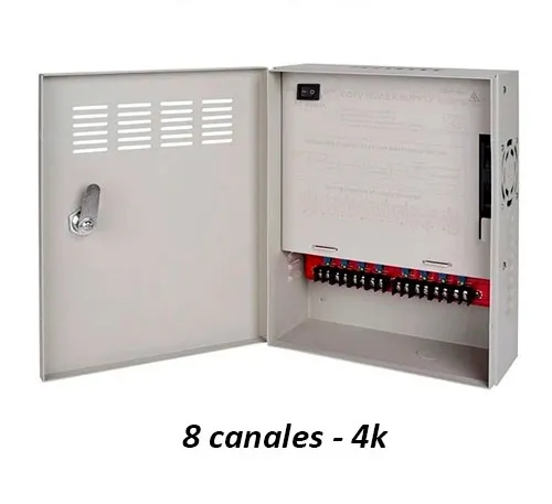 [FTE000-163] BA20-02 Fuente de poder regulada 16 Amp, 8 canales, 4K, certificada y regulable de 12 a 15V Larga distancia Certificada