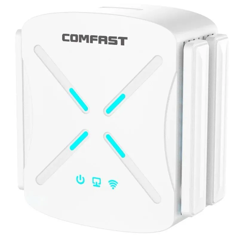 NA00-05 Repetidor y Access point XR182 COMFAST, 1800MB Ultra rápido, 2.4/5.8GHz, MESH, LAN 10/100/1000 para PC o switches, Alta penetración "Rompe-muros".