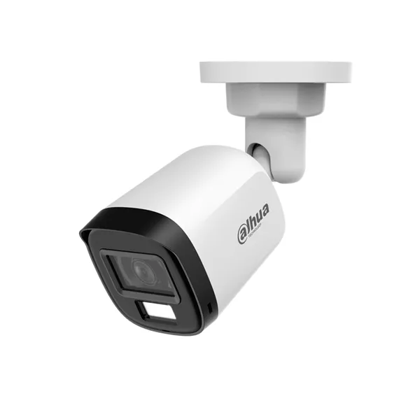 [CAM010-81] AF40-02 DAHUA - Cámara 2mp Bala Metal/ Lente de 2.8 mm Apertura de Hasta 100°/ Micrófono Integrado/ Iluminador Dual Inteligente de Hasta 30Mts de IR y 20Mts Luz Calida/ Para Exterior IP67/ Metálica | DH-HAC-B2A21N-U-IL-A ACT