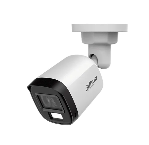 [CAM008-025] AF55-02 DAHUA - Cámara 5mp Bala PVC Dual/ Lente 2.8 mm Apertura Hasta 106°/ Iluminación Dual Inteligente/ Iluminación Hasta 30Mts con IR +20Mts Luz Cálida/ Micrófono / IP67 | DH-HAC-B1A51N-U-IL-A ACT