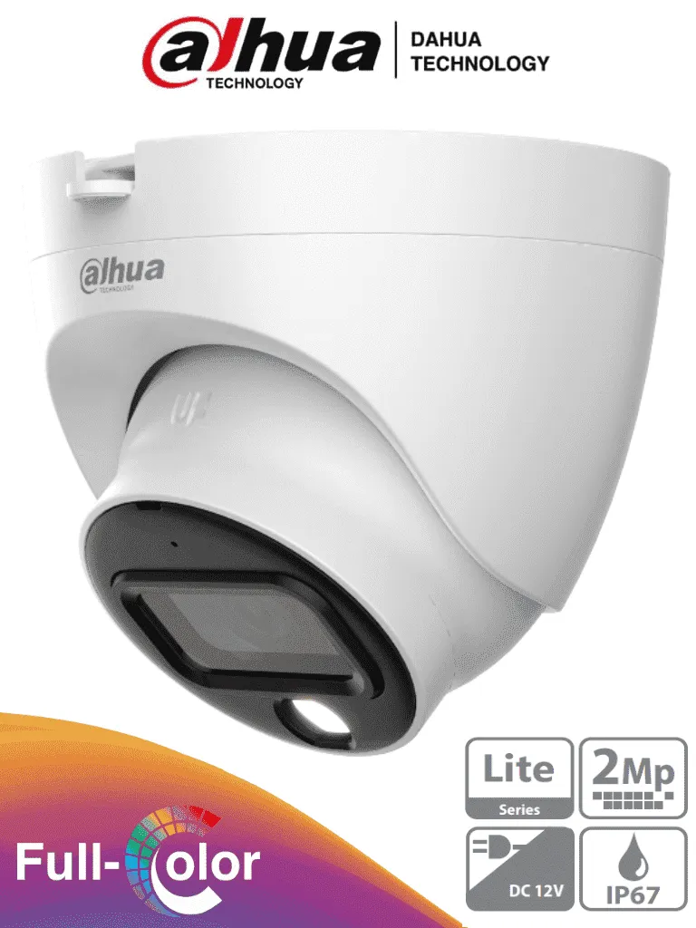 [CAM010-69] AF35-02 DAHUA Cámara 2mp Domo Fullcolor PVC /2 MP 1080P / Lente 2.8 mm / Audio/ 106° apertura / IR 30mts / Instalación rápida / IP67 / Tecnología Starlight / DWDR | DH-HAC-HDW1209TLQN-A-LED-0280B-S3