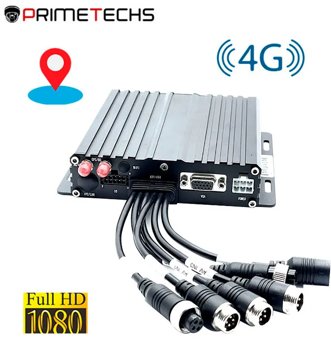 [DVRMOV000-002] AD00-02 DVR móvil 4G 2 megapíxeles auto o camión, 4 Canales HD, visualización por Cel. y PC, GPS ubica en tiempo real, Grabación local 1 Tb micro SD, Comunicación Voz (opción), Botón pánico (opción) y apagado remoto bomba combustible. Incluye plataforma de un año.