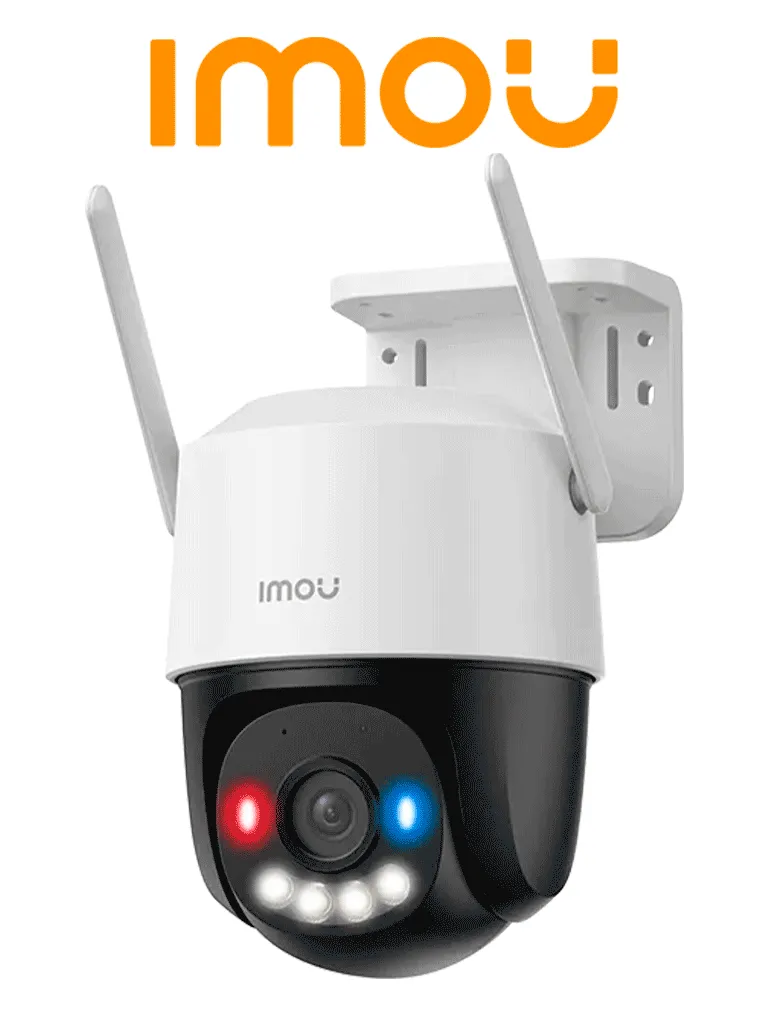 [CAMIP000-10.43] IMOU Cruiser SC 3MP (IPC-K7FN-3H0WE) - Cámara IP PT de 3 Megapíxeles/ Wifi/ Full Color/Disuasión activa luces Rojo-Azul/ Audio 2 Vías/ 30 Metros Visión Nocturna/ Sirena de 110 dB/ Smart tracking/ Ranura para MicroSD/ IP66